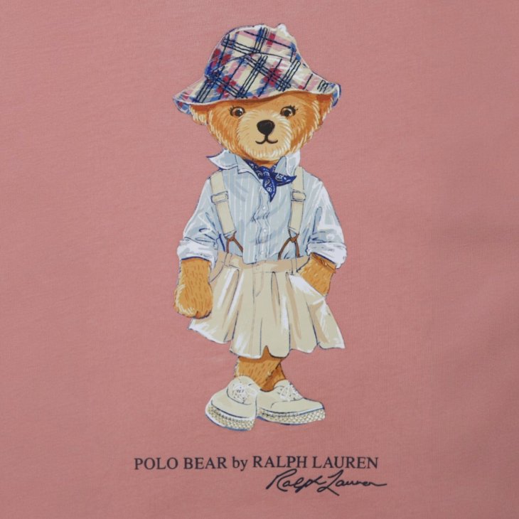 POLO RALPH LAUREN KIDS POLO BEAR COTTON JERSEY TEE