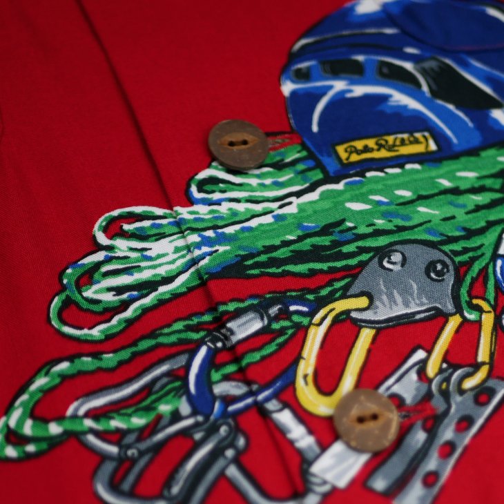 POLO RALPH LAUREN CLASSIC FIT CLIMBING-PRINT CAMP SHIRT