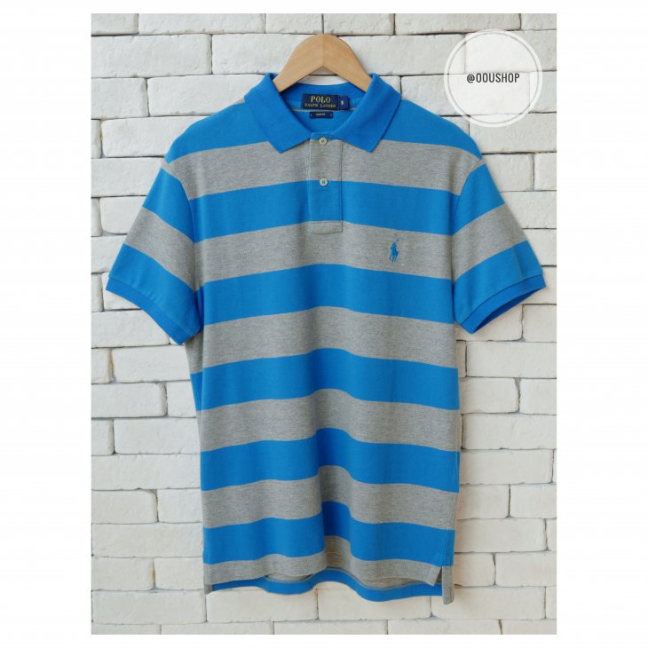 POLO RALPH LAUREN SLIM FIT STRIPED PERFORMANCE POLO