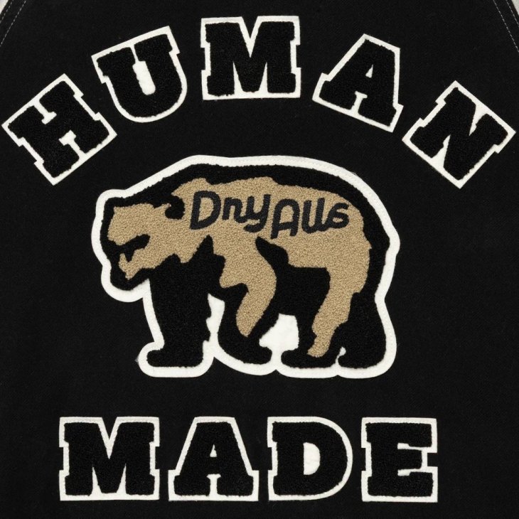 HUMAN MADE SATIN VARSITY JACKET