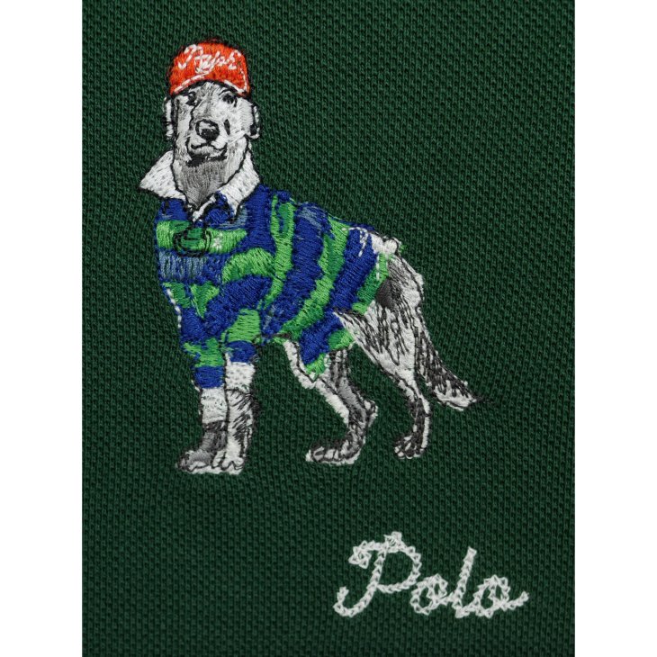 POLO RALPH LAUREN CLASSIC FIT DOG EMBROIDERED POLO SHIRT