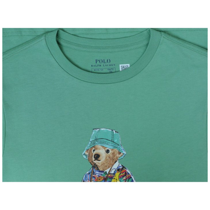 POLO RALPH LAUREN BOYS POLO BEAR COTTON JERSEY TEE