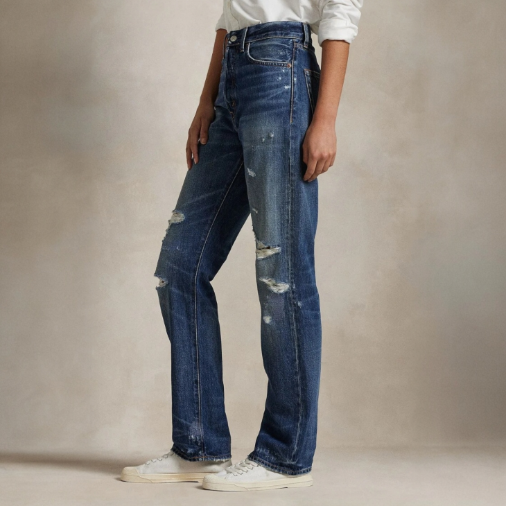 ️POLO RALPH LAUREN WOMEN HIGH RISE RELAXED STRAIGHT JEAN