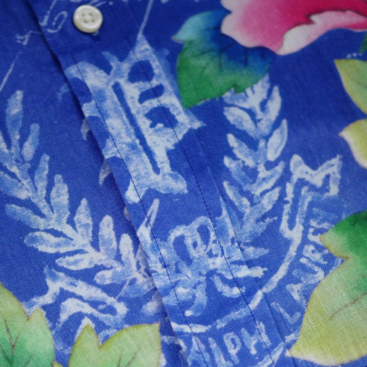 POLO RALPH LAUREN CUSTOM FIT FLORAL PRINT LINEN SHIRT