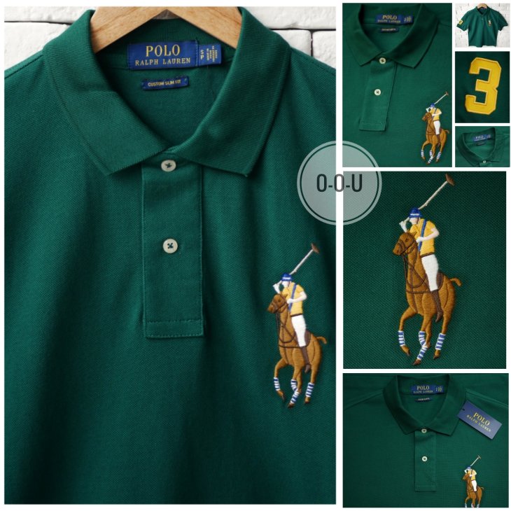 POLO RALPH LAUREN CUSTOM SLIM FIT BIG PONY POLO SHIRT