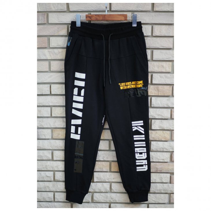EVISU LOGO PRINT SWEATPANTS