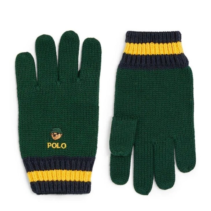 ️POLO RALPH LAUREN KIDS POLO BEAR COTTON GLOVE