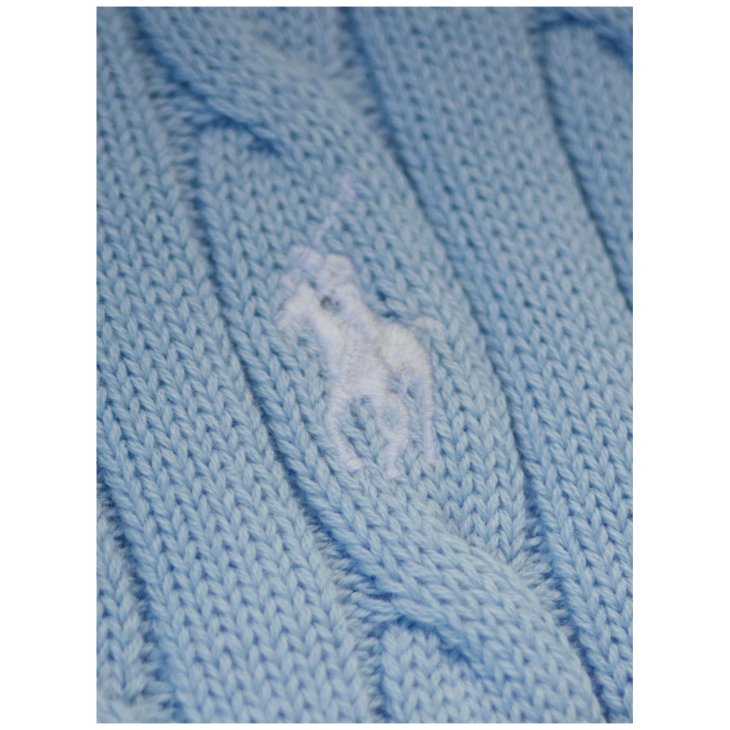 POLO RALPH LAUREN WOMEN COTTON CABLE SHORT SLEEVE JUMPER