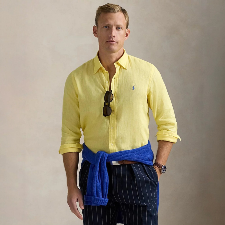 POLO RALPH LAUREN CLASSIC FIT LINEN SHIRT