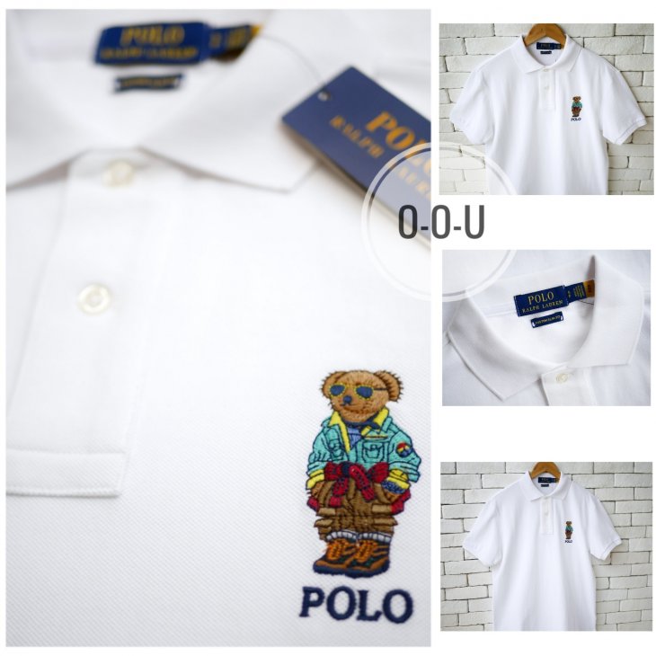 POLO RALPH LAUREN CUSTOM SLIM FIT POLO BEAR POLO SHIRT