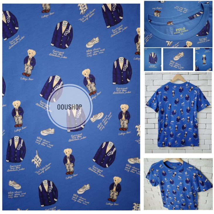 POLO RALPH LAUREN POLO BEAR BOYS COTTON JERSEY TEE