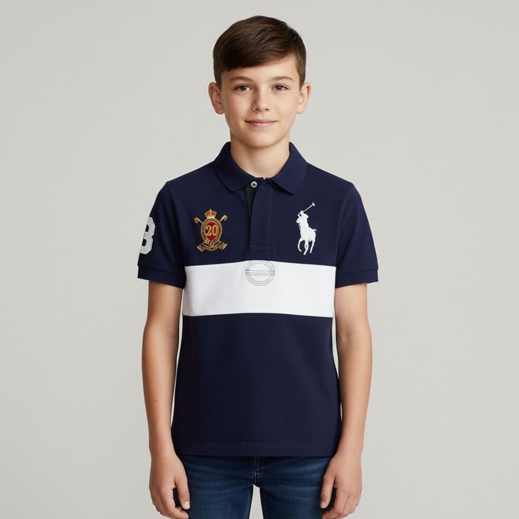 POLO RALPH LAUREN BOYS BIG PONY 20TH ANNIVERSARY POLO SHIRT