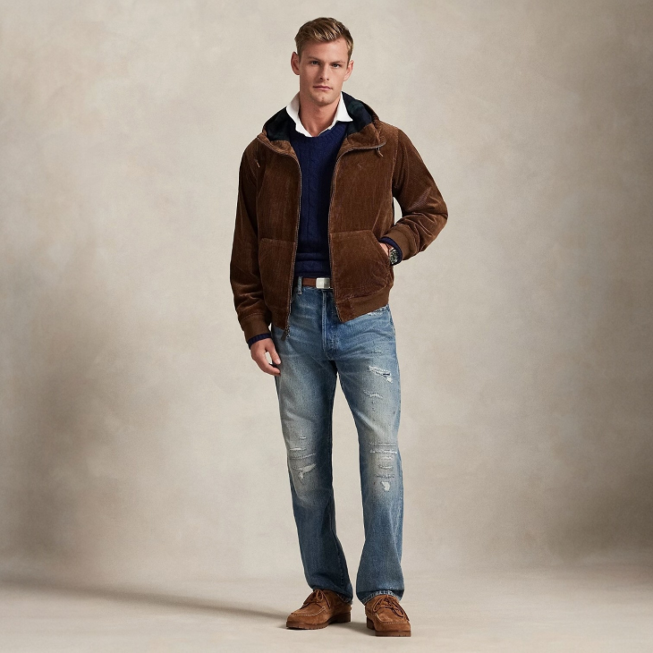 POLO RALPH LAUREN THE WYNTON CORDUROY HOODED JACKET