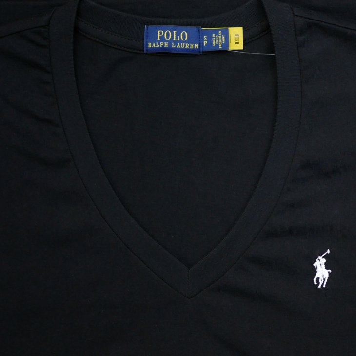 POLO RALPH LAUREN WOMEN COTTON JERSEY V-NECK TEE