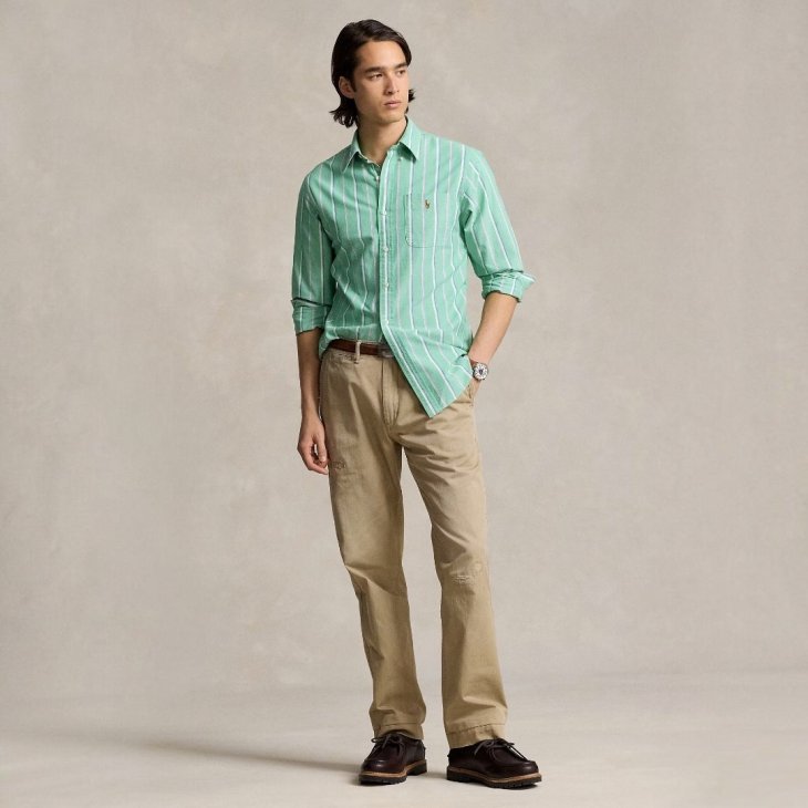 POLO RALPH LAUREN CLASSIC FIT STRIPED OXFORD SHIRT