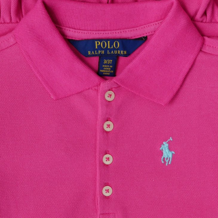 POLO RALPH LAUREN KIDS COTTON MESH POLO DRESS