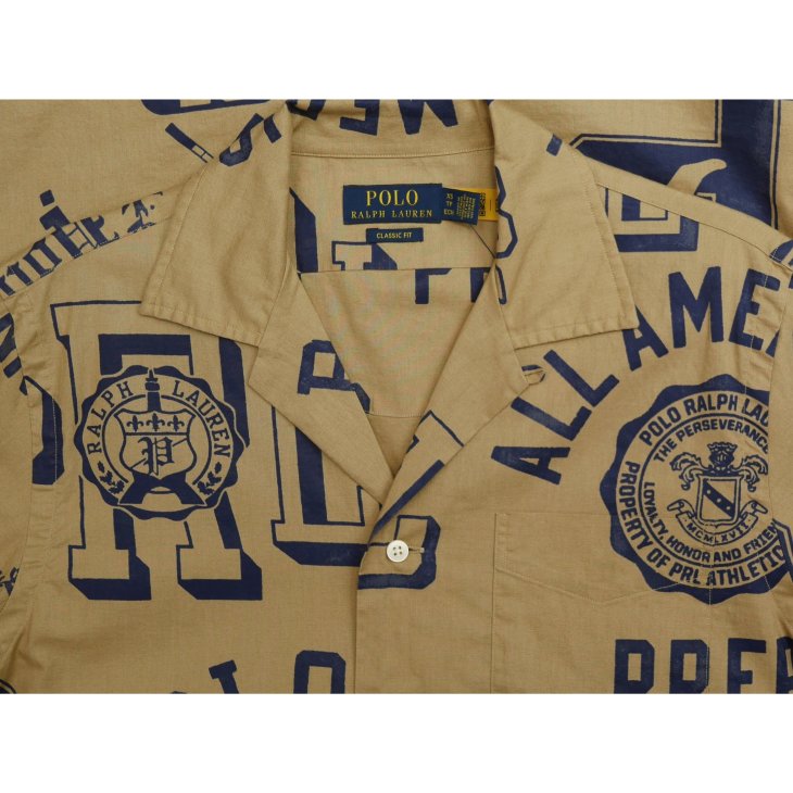 POLO RALPH LAUREN CLASSIC FIT COTTON LINEN CAMP SHIRT