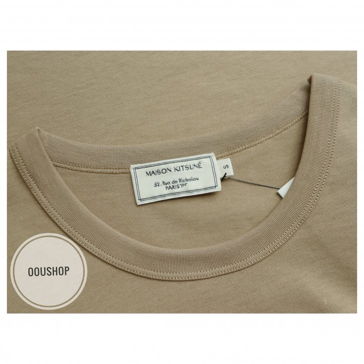 MAISON KITSUNE TEE-SHIRT DOUBLE FOX HEAD PATCH