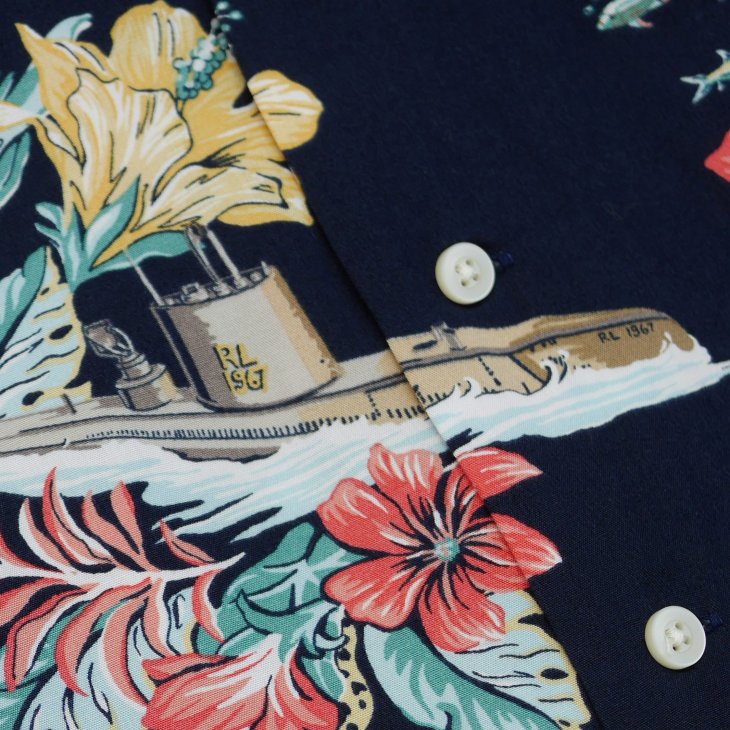 POLO RALPH LAUREN TROPICAL FLORAL CAMP SHIRT