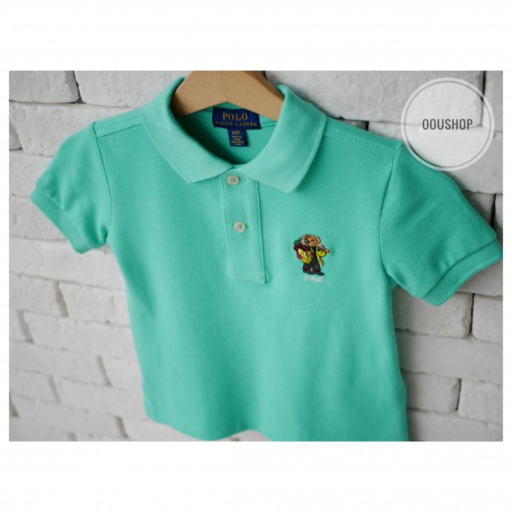 POLO RALPH LAUREN POLO BEAR KIDS COTTON MESH POLO