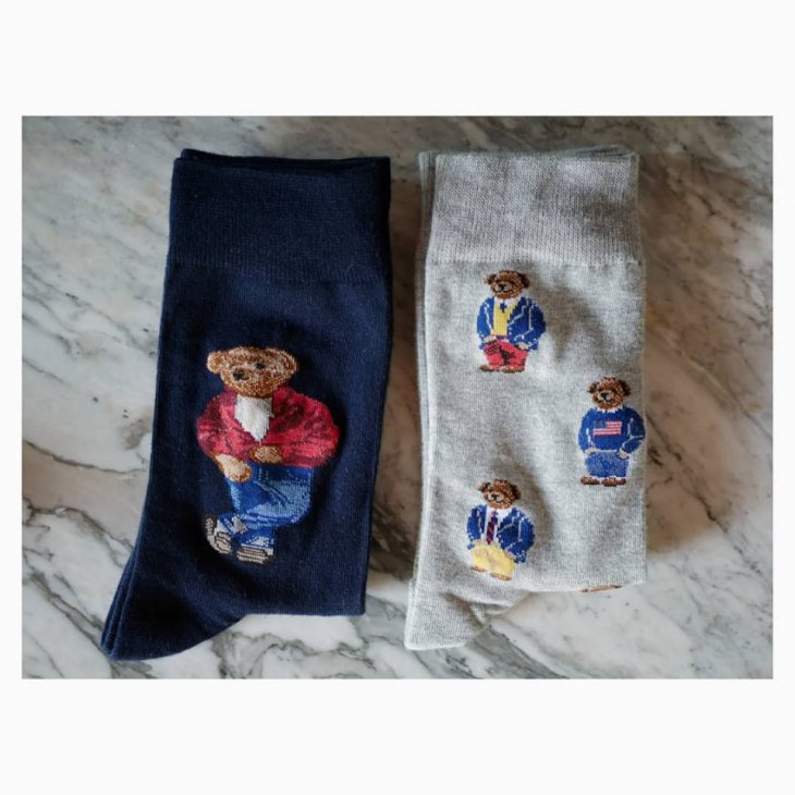 POLO BEAR TROUSER SOCKS 2-PACK