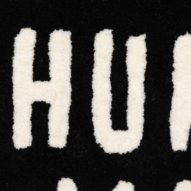 HUMAM MADE HEART RUG MEDIUM