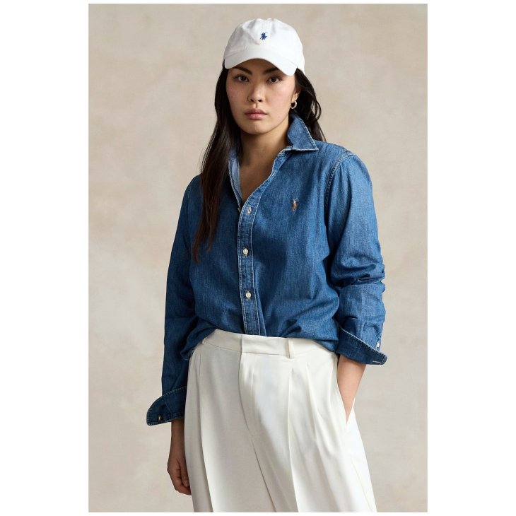 POLO RALPH LAUREN WOMEN SLIM FIT DENIM SHIRT