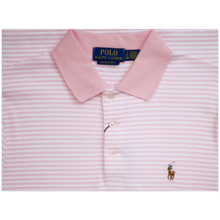 POLO RALPH LAUREN CLASSIC FIT STRIPED SOFT COTTON POLO SHIRT