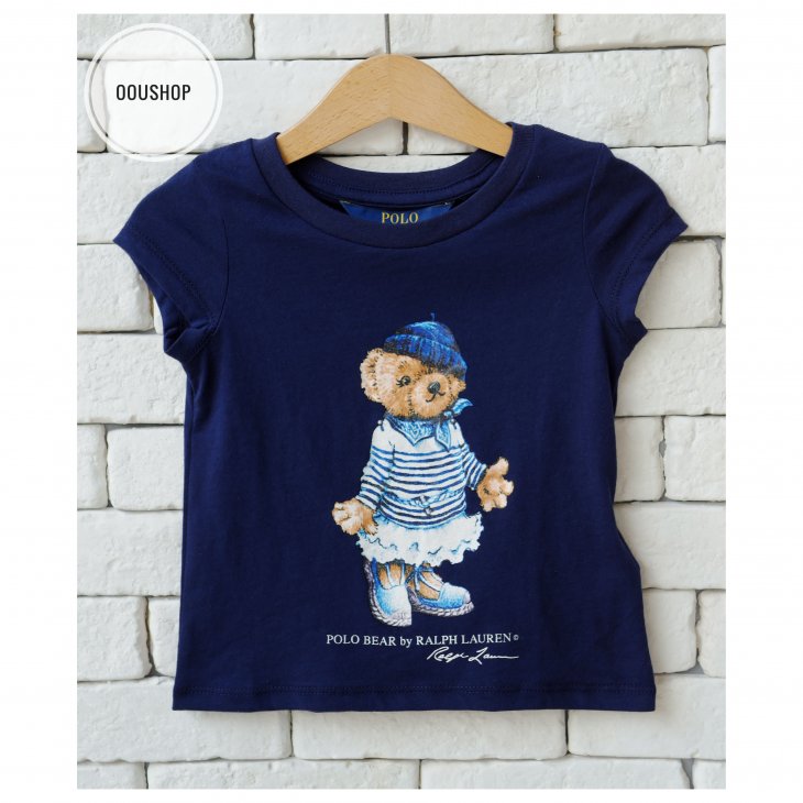 POLO RALPH LAUREN POLO BEAR KIDS COTTON JERSEY TEE