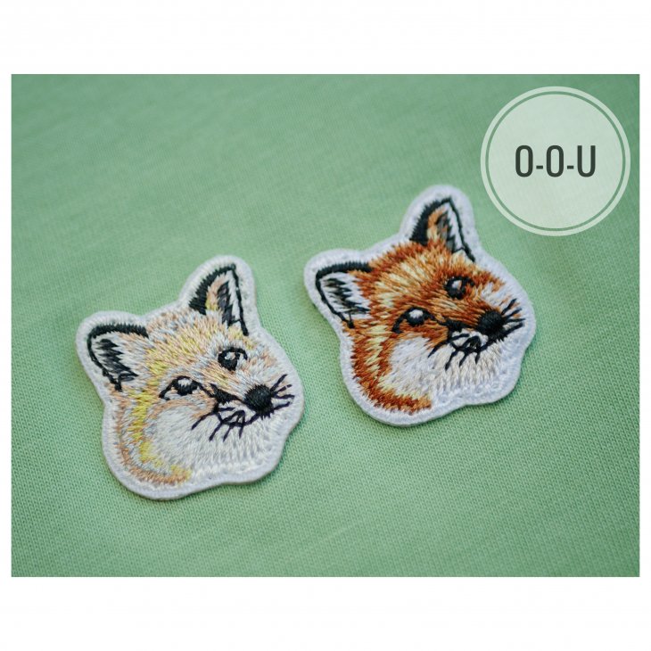 MAISON KITSUNE TEE-SHIRT DOUBLE FOX HEAD PATCH