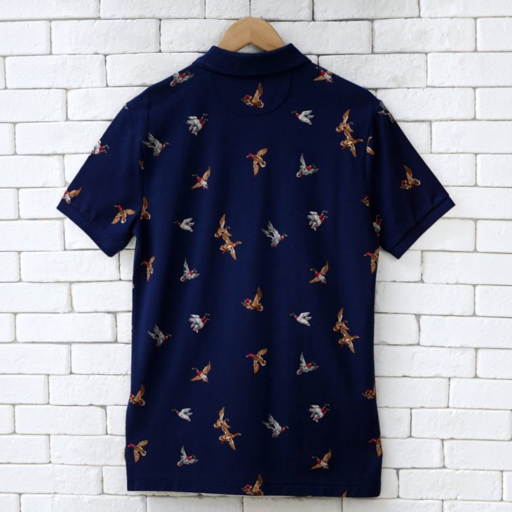 POLO RALPH LAUREN CUSTOM SLIM DUCK PRINT MESH POLO SHIRT