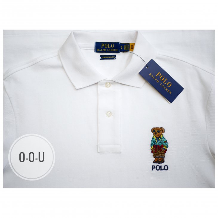 POLO RALPH LAUREN CUSTOM SLIM FIT POLO BEAR POLO SHIRT