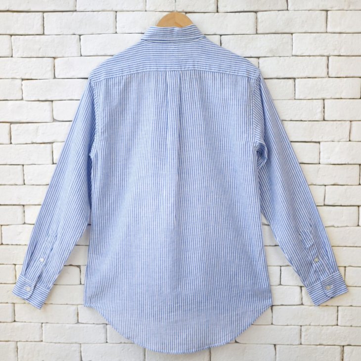 POLO RALPH LAUREN CUSTOM FIT STRIPED LINEN SHIRT