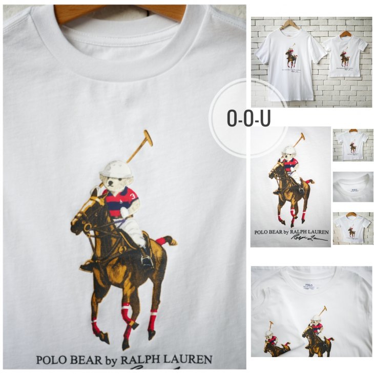 POLO RALPH LAUREN KIDS POLO BEAR & BIG PONY COTTON T-SHIRT