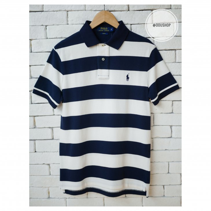 POLO RALPH LAUREN SLIM FIT STRIPED PERFORMANCE POLO