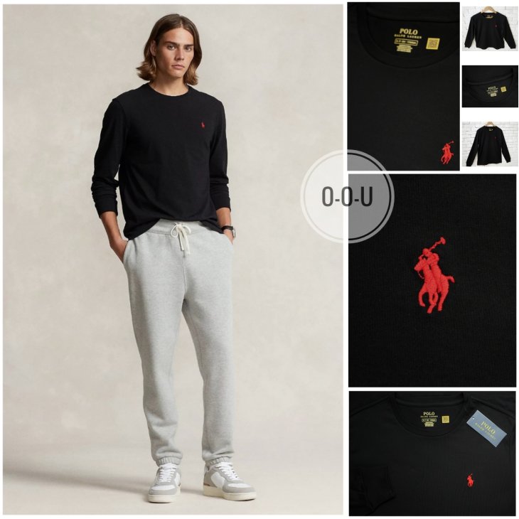 POLO RALPH LAUREN JERSEY LONG-SLEEVE T-SHIRT-ALL FITS