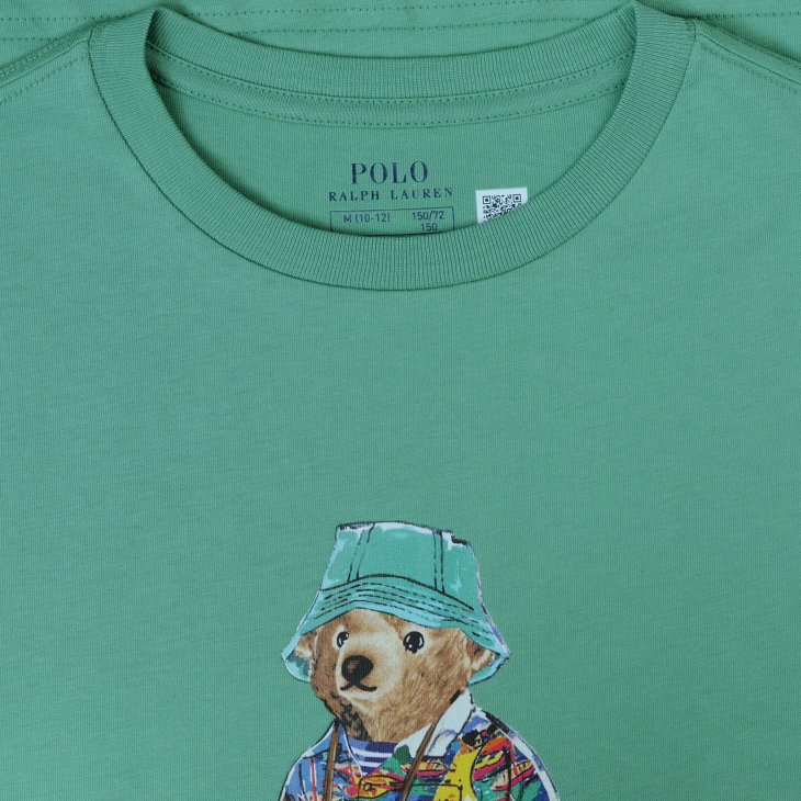 POLO RALPH LAUREN BOYS POLO BEAR COTTON JERSEY TEE