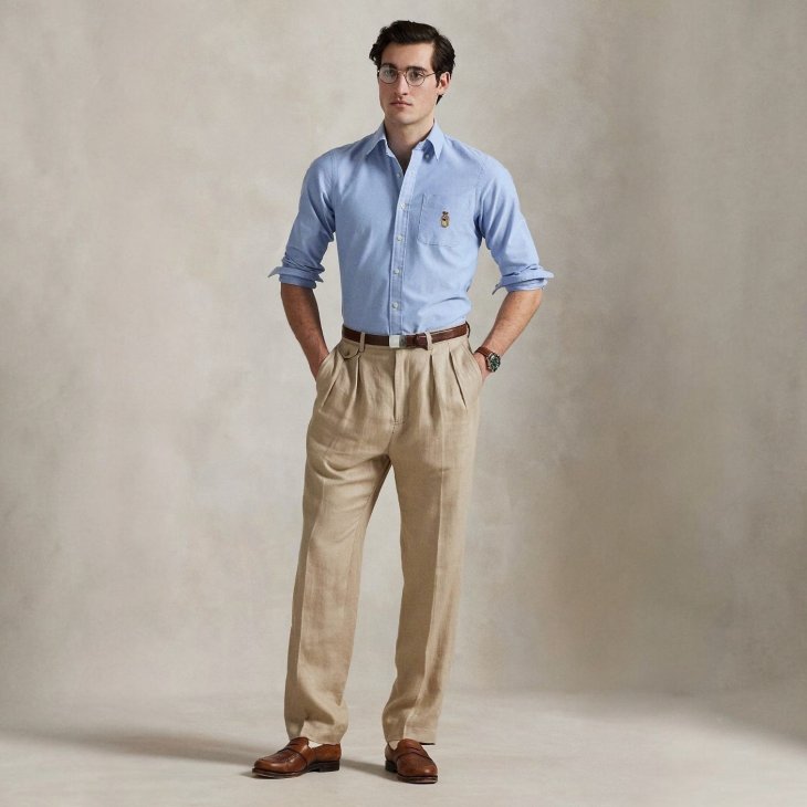 POLO RALPH LAUREN CLASSIC FIT POLO BEAR OXFORD SHIRT