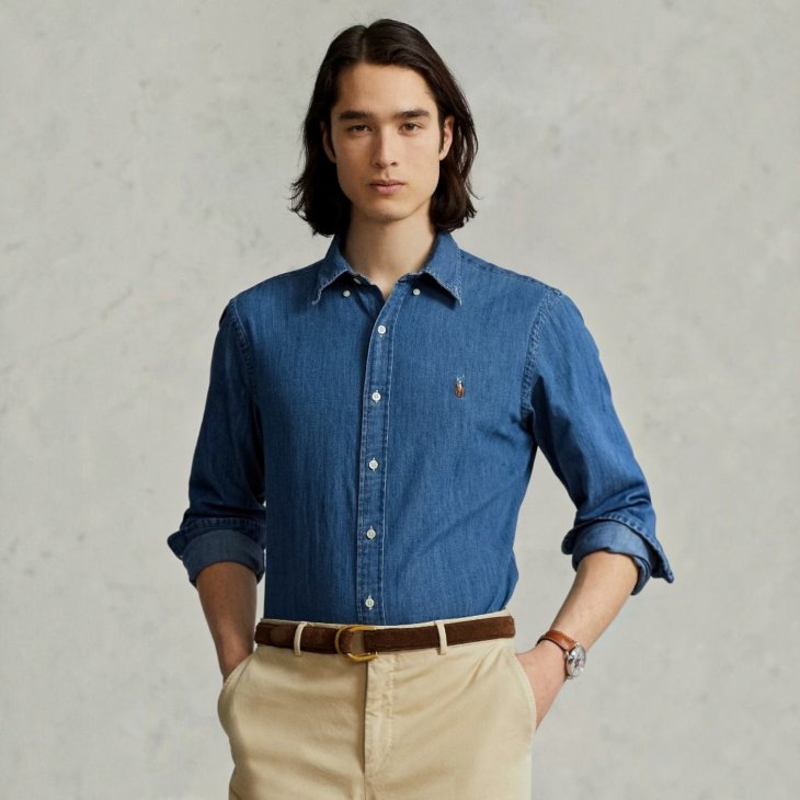 POLO RALPH LAUREN CUSTOM FIT DENIM SHIRT