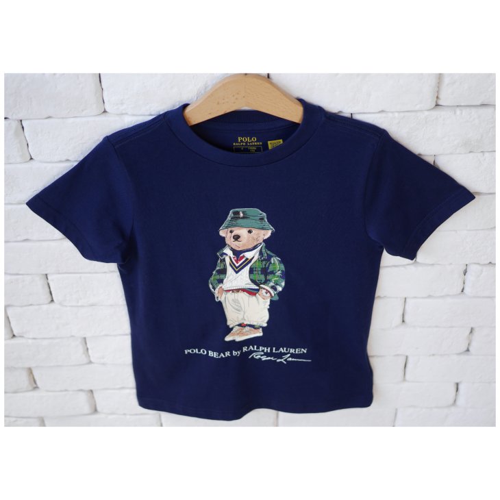 POLO RALPH LAUREN POLO BEAR KIDS COTTON JERSEY TEE