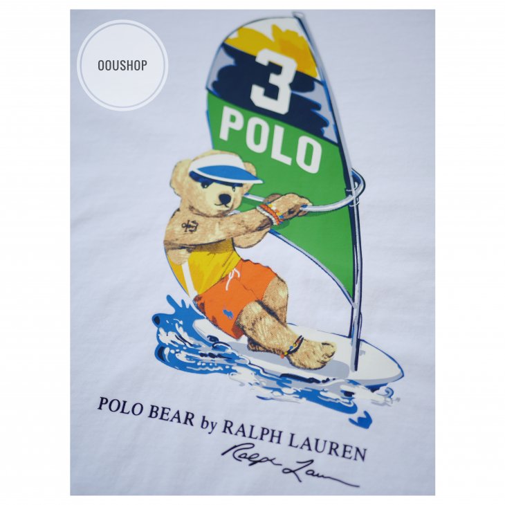 POLO RALPH LAUREN CUSTOM SLIM FIT POLO BEAR T-SHIRT