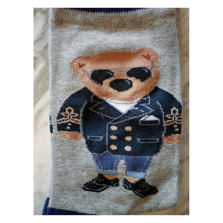 POLO RALPH LAUREN STADIUM POLO BEAR SOCKS-2PACK