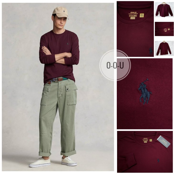 POLO RALPH LAUREN JERSEY LONG-SLEEVE T-SHIRT-ALL FITS