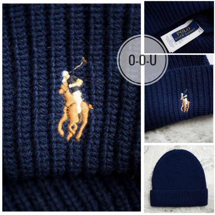 POLO RALPH LAUREN RIB-KNIT HAT