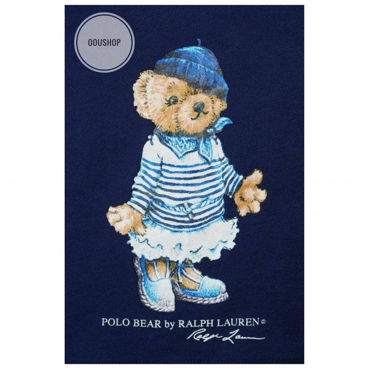 POLO RALPH LAUREN POLO BEAR KIDS COTTON JERSEY TEE