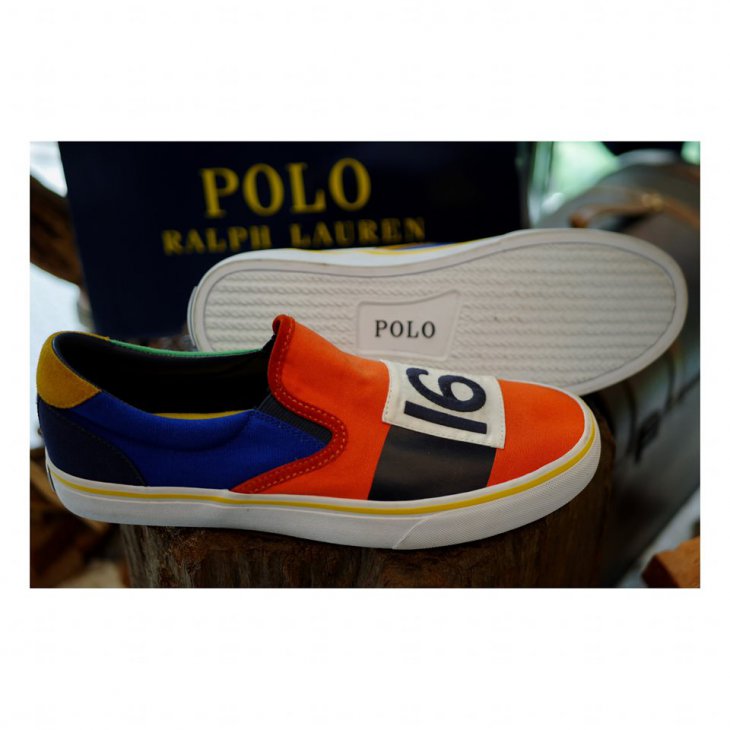 POLO RALPH LAUREN THOMPSON COLOR-BLOCKED SNEAKER