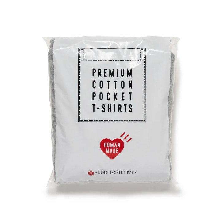 HUMAN MADE 3-PACK POCKET T-SHIRT