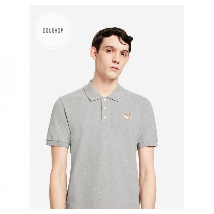 MAISON KITSUNE FOX HEAD PATCH CLASSIC POLO