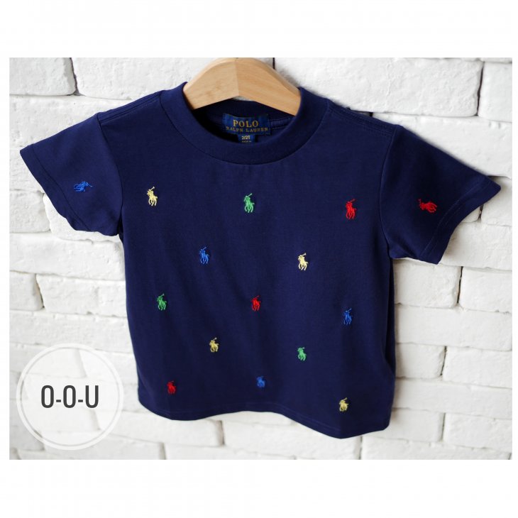 POLO RALPH LAUREN KIDS ALL-OVER POLO PONY T-SHIRT