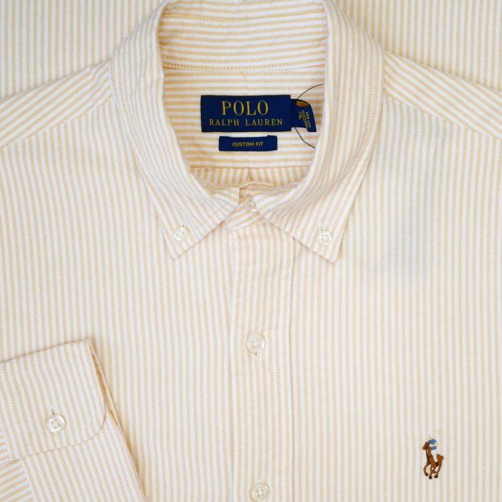 POLO RALPH LAUREN CUSTOM FIT STRIPED OXFORD SHIRT